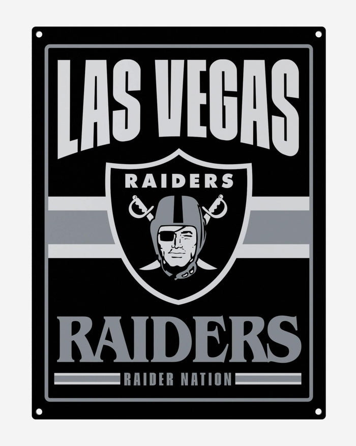 Las Vegas Raiders Metal Tacker Wall Sign FOCO - FOCO.com