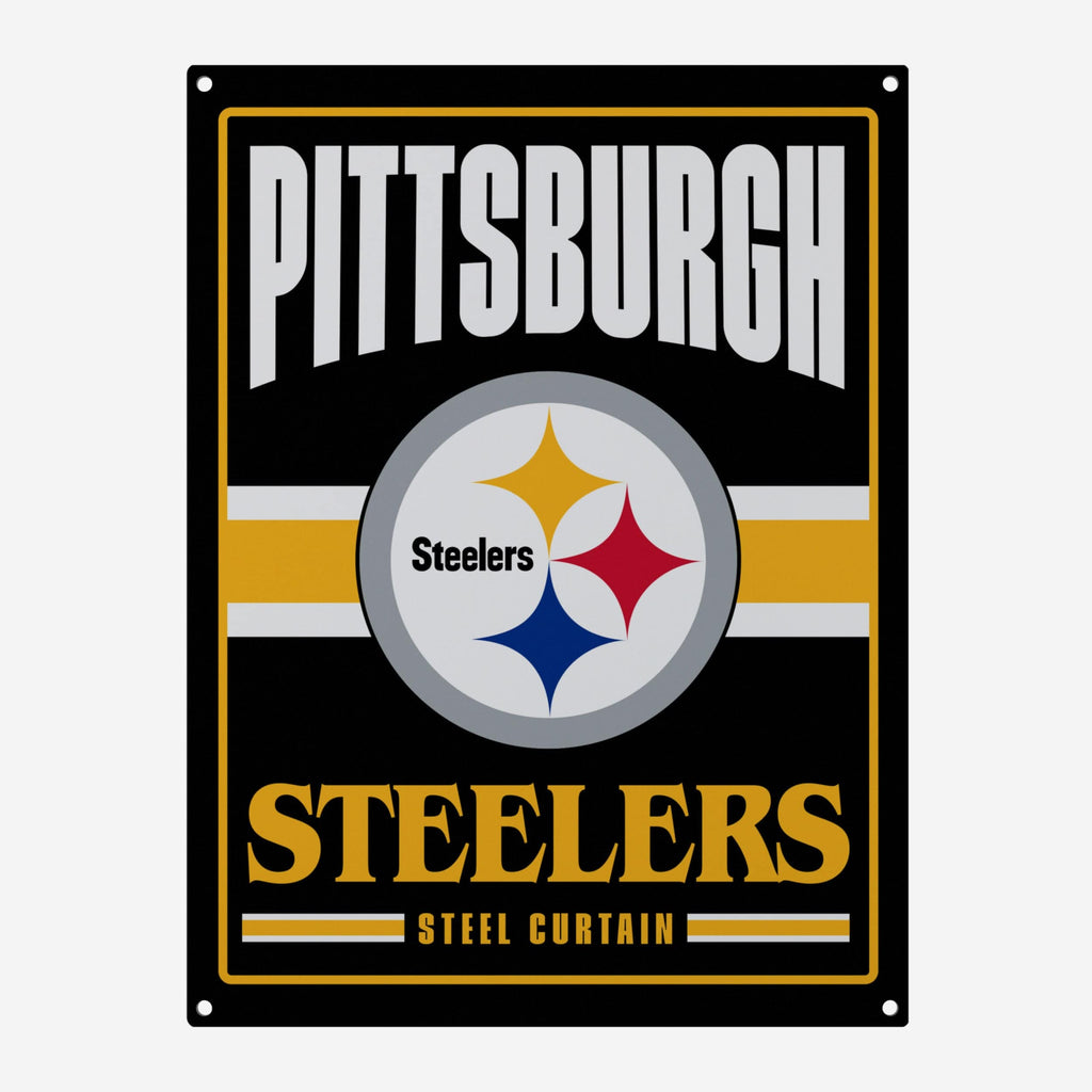 Pittsburgh Steelers Metal Tacker Wall Sign FOCO - FOCO.com