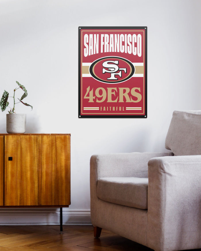 San Francisco 49ers Metal Tacker Wall Sign FOCO - FOCO.com