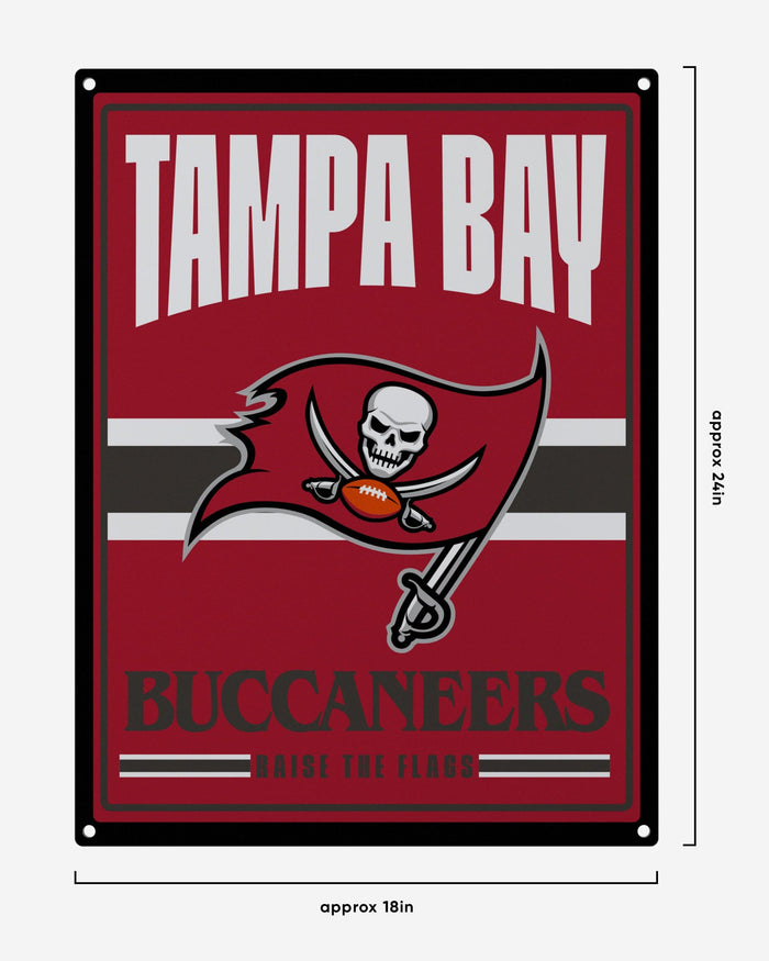 Tampa Bay Buccaneers Metal Tacker Wall Sign FOCO - FOCO.com