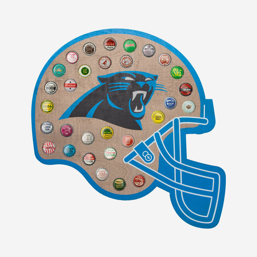 Carolina Panthers Push Bottle Cap Wall Sign FOCO - FOCO.com