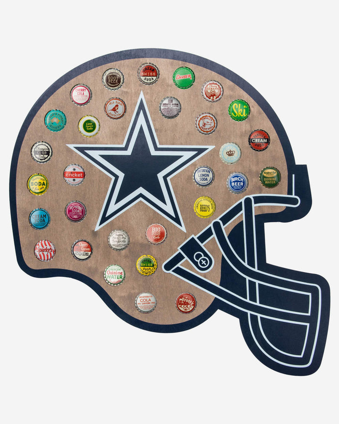 Dallas Cowboys Push Bottle Cap Wall Sign FOCO - FOCO.com