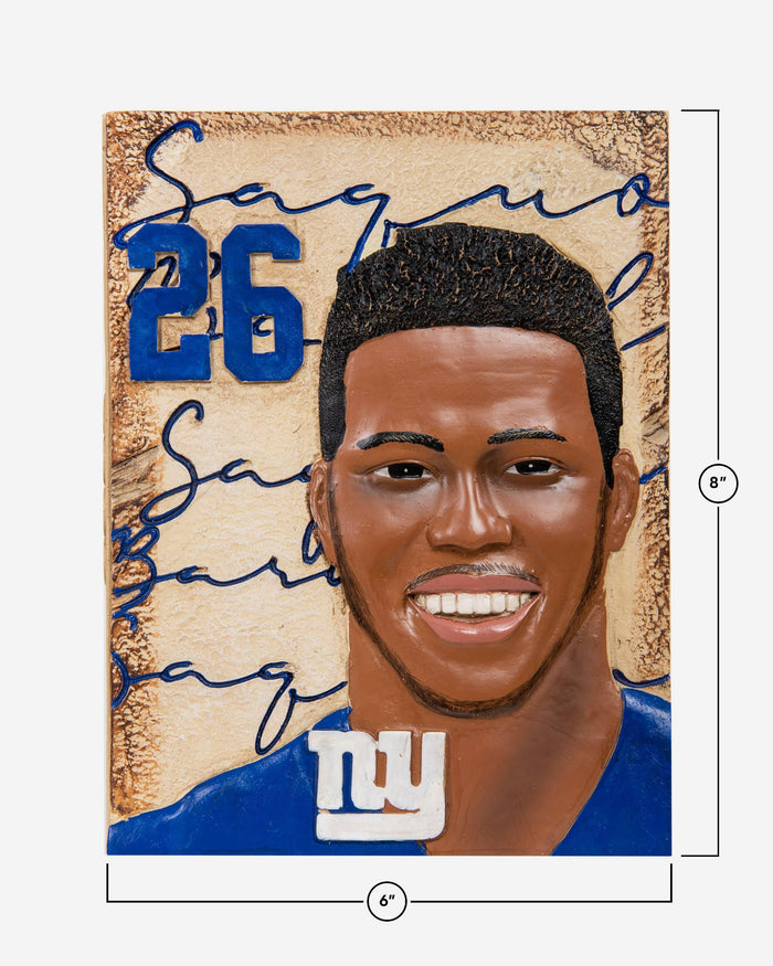 Saquon Barkley New York Giants Player Wall Plaque FOCO - FOCO.com