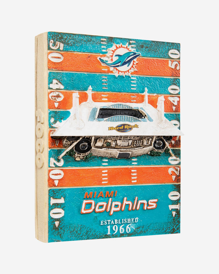 Miami Dolphins Hard Rock Stadium Wall Plaque FOCO - FOCO.com