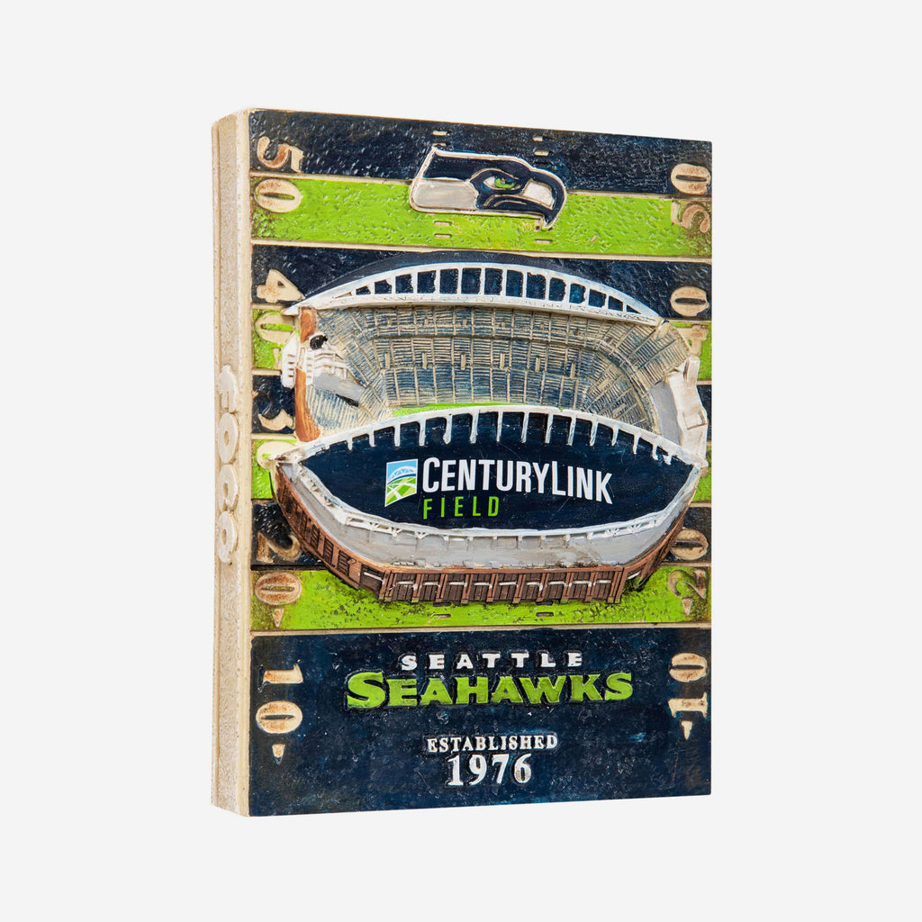 Seattle Seahawks CenturyLink Field Stadium Wall Plaque FOCO - FOCO.com