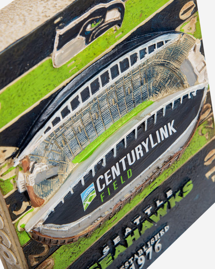 Seattle Seahawks CenturyLink Field Stadium Wall Plaque FOCO - FOCO.com