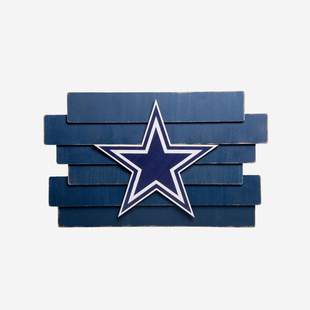 Dallas Cowboys Staggered Wood Logo Sign FOCO - FOCO.com