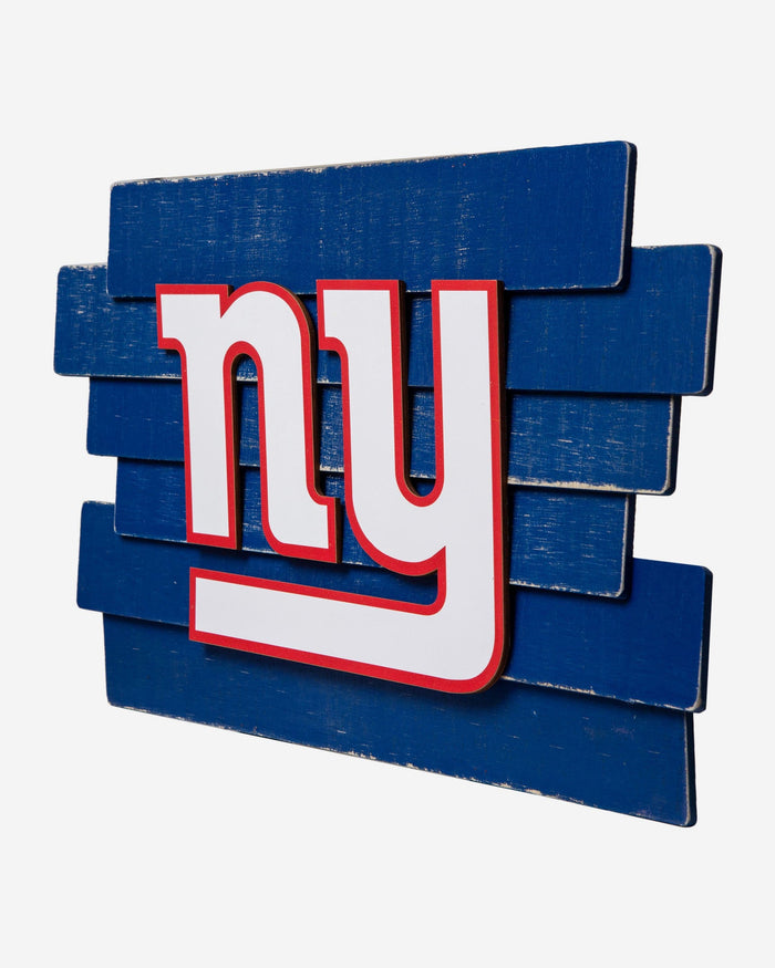 New York Giants Staggered Wood Logo Sign FOCO - FOCO.com