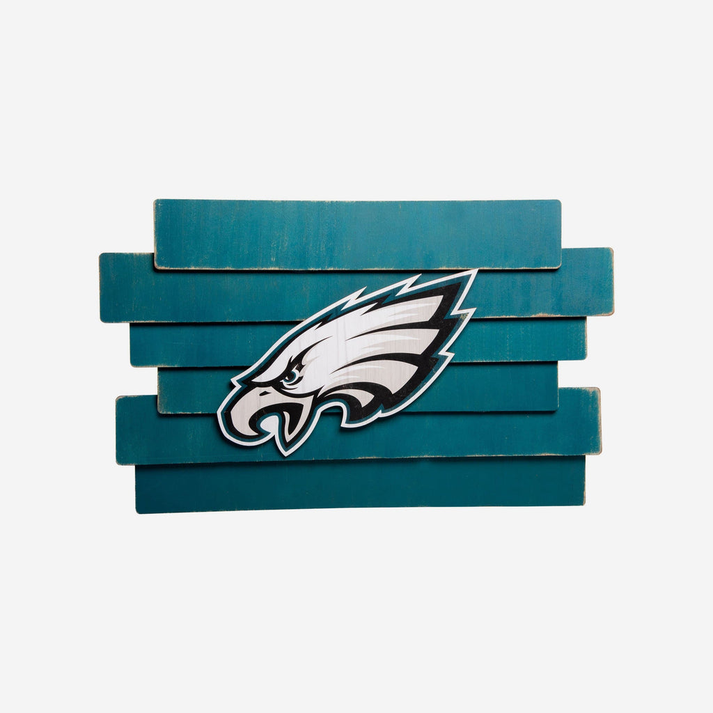 Philadelphia Eagles Staggered Wood Logo Sign FOCO - FOCO.com