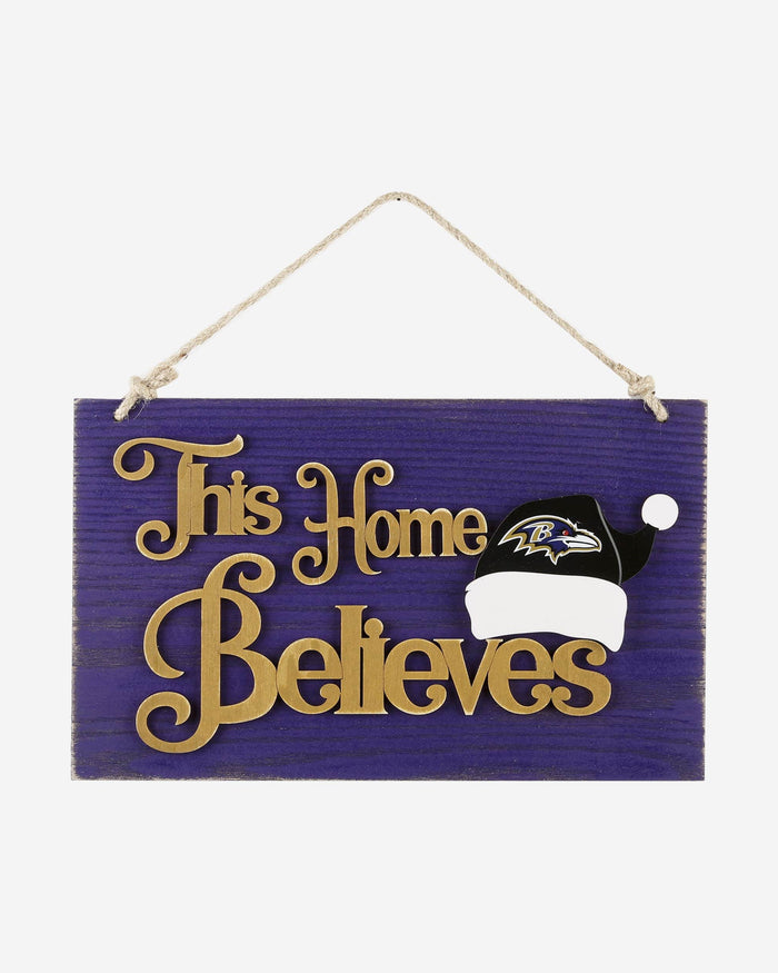 Baltimore Ravens This Home Believes Wall Sign FOCO - FOCO.com