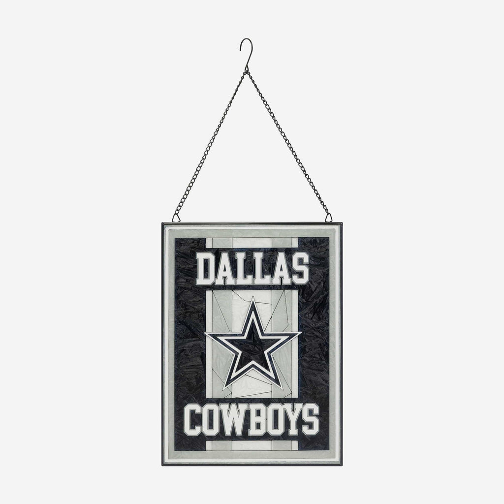 Dallas Cowboys Team Stripe Stain Glass Sign FOCO - FOCO.com