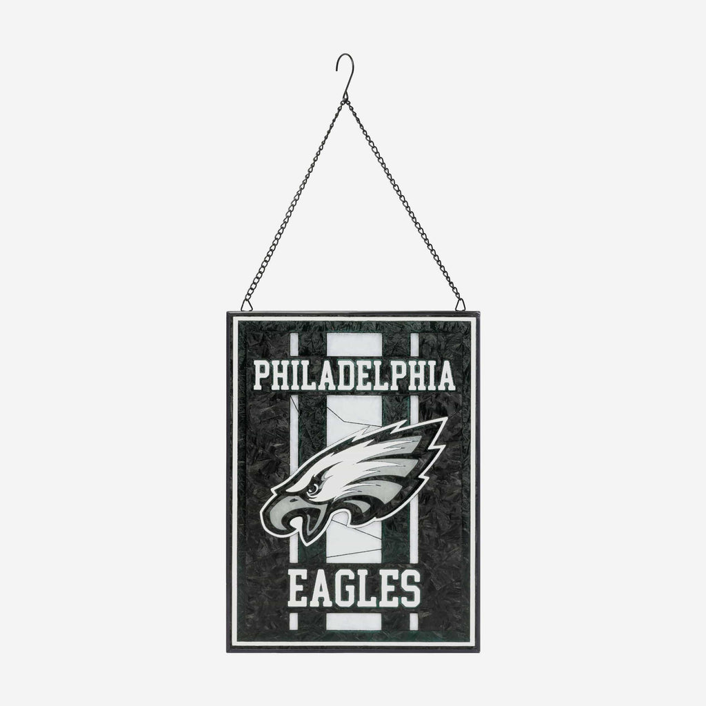 Philadelphia Eagles Team Stripe Stain Glass Sign FOCO - FOCO.com