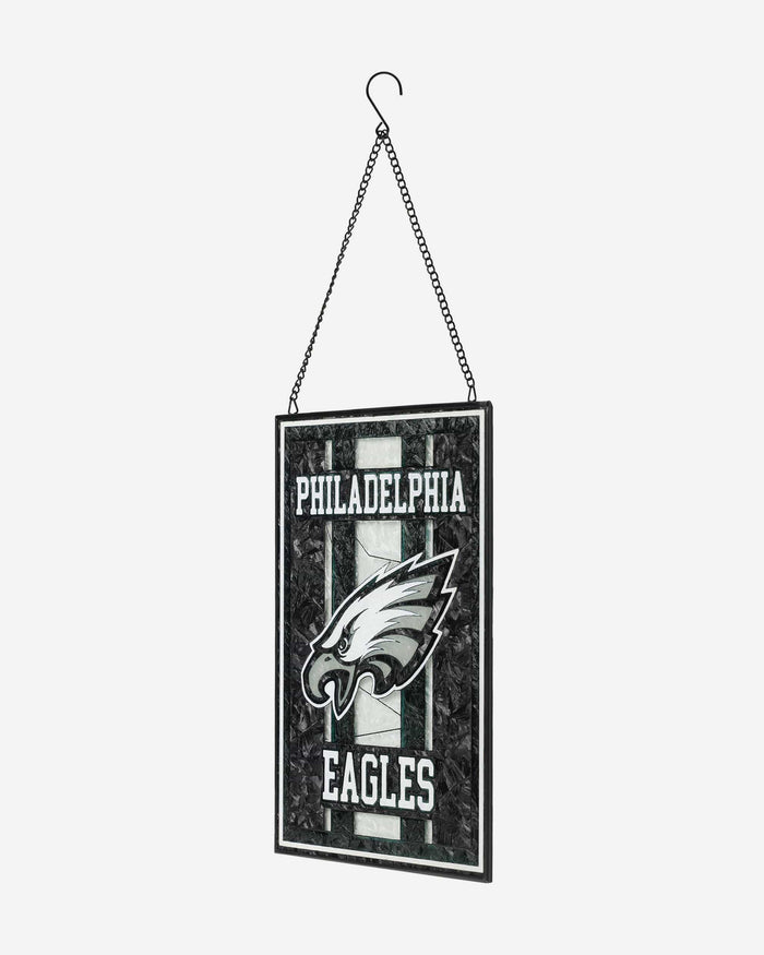 Philadelphia Eagles Team Stripe Stain Glass Sign FOCO - FOCO.com