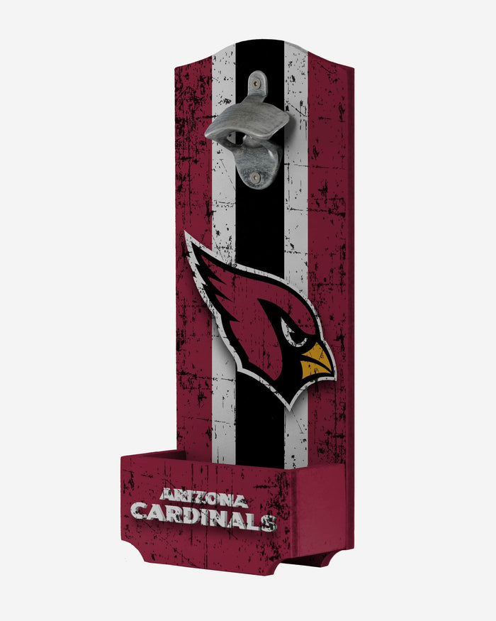 Arizona Cardinals Wooden Bottle Cap Opener Sign FOCO - FOCO.com