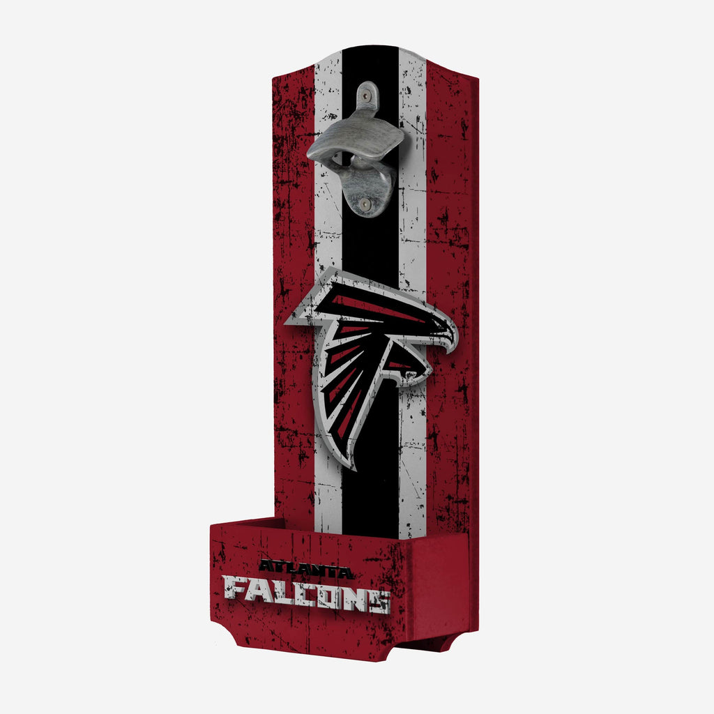 Atlanta Falcons Wooden Bottle Cap Opener Sign FOCO - FOCO.com