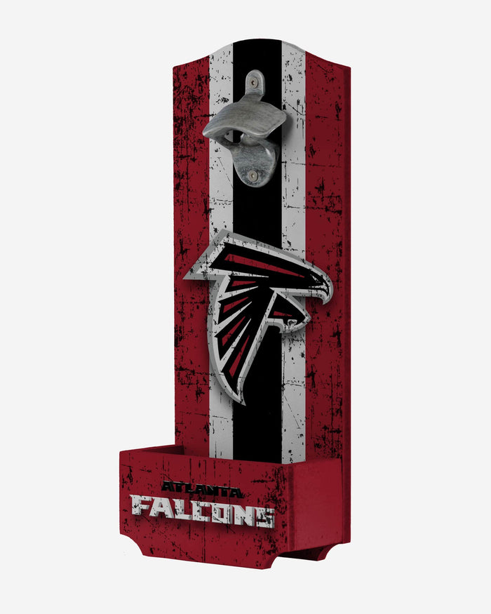 Atlanta Falcons Wooden Bottle Cap Opener Sign FOCO - FOCO.com