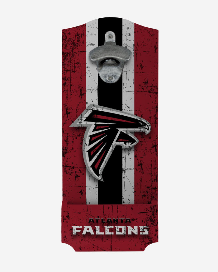 Atlanta Falcons Wooden Bottle Cap Opener Sign FOCO - FOCO.com