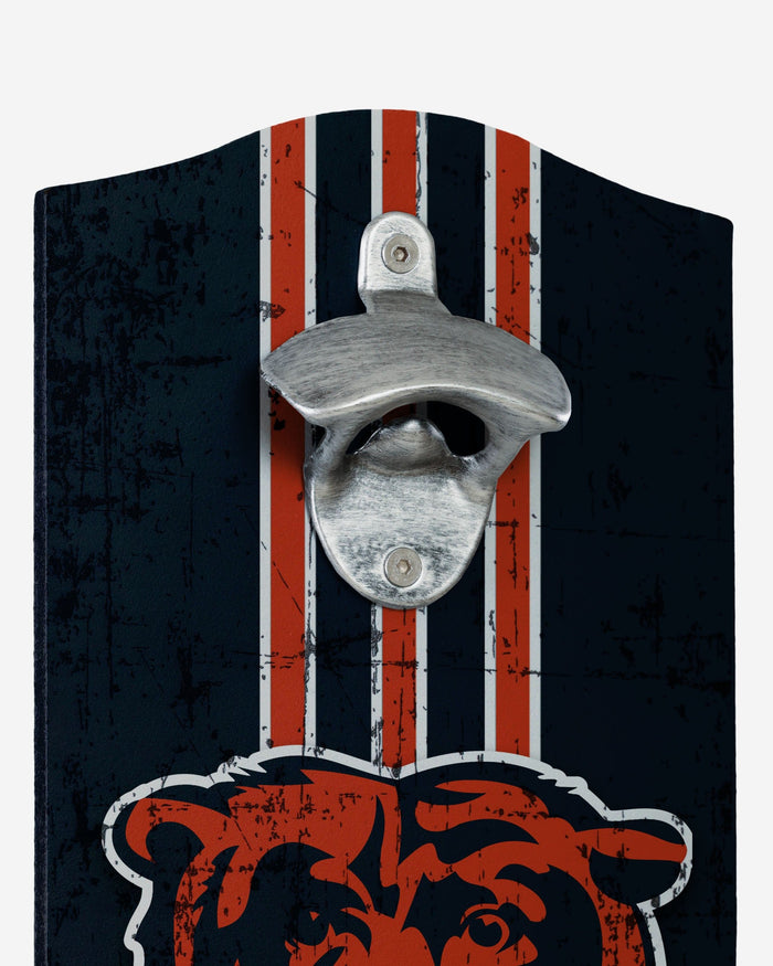 Chicago Bears Wooden Bottle Cap Opener Sign FOCO - FOCO.com