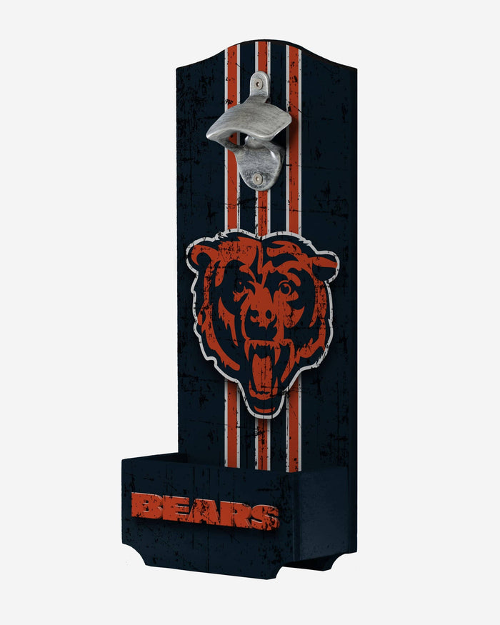 Chicago Bears Wooden Bottle Cap Opener Sign FOCO - FOCO.com