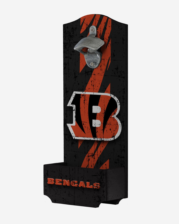 Cincinnati Bengals Wooden Bottle Cap Opener Sign FOCO - FOCO.com