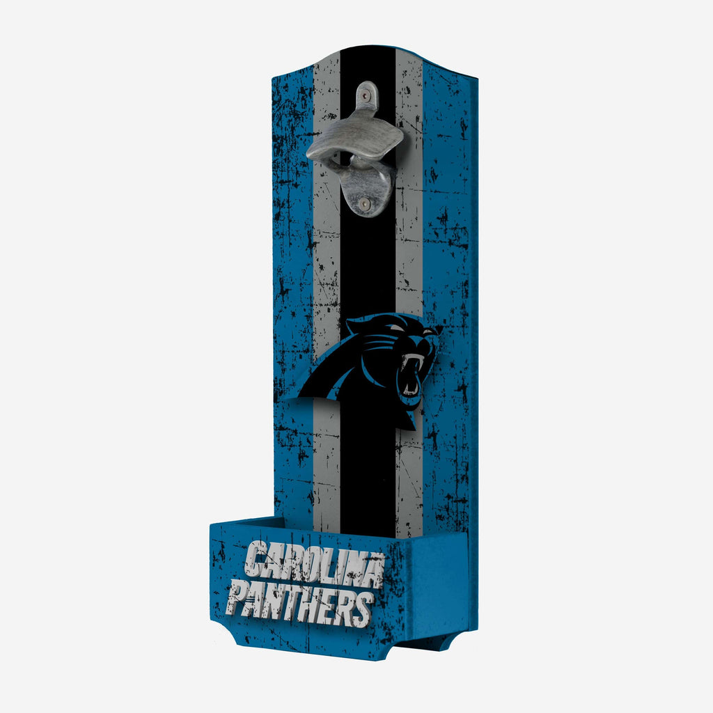 Carolina Panthers Wooden Bottle Cap Opener Sign FOCO - FOCO.com