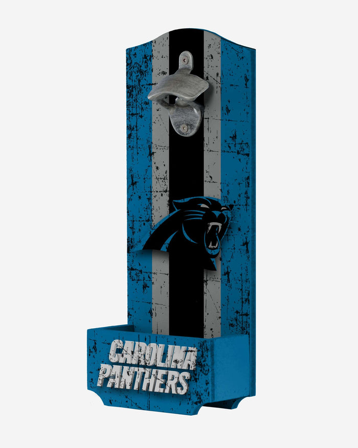 Carolina Panthers Wooden Bottle Cap Opener Sign FOCO - FOCO.com