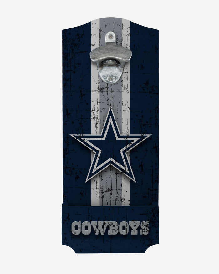 Dallas Cowboys Wooden Bottle Cap Opener Sign FOCO - FOCO.com