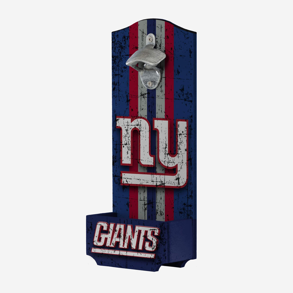 New York Giants Wooden Bottle Cap Opener Sign FOCO - FOCO.com