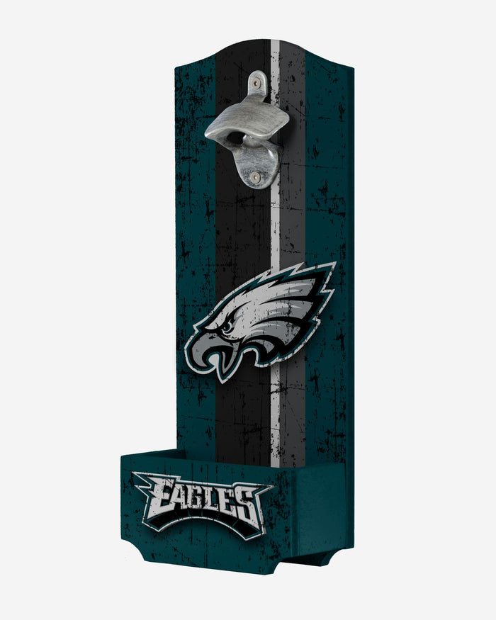 Philadelphia Eagles Wooden Bottle Cap Opener Sign FOCO - FOCO.com