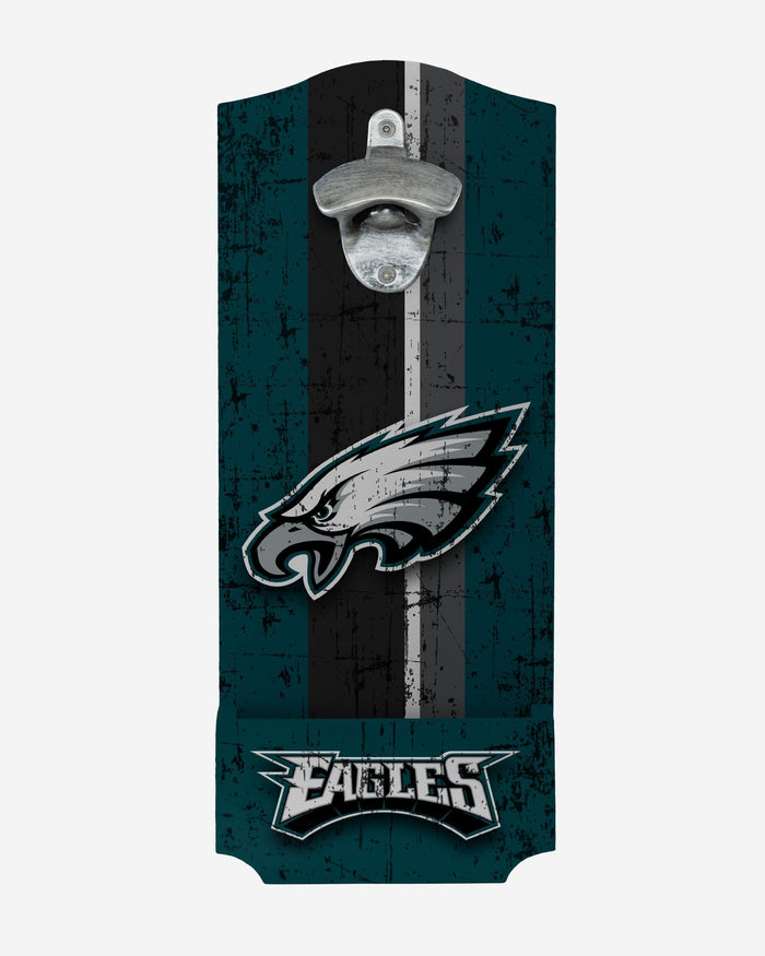 Philadelphia Eagles Wooden Bottle Cap Opener Sign FOCO - FOCO.com