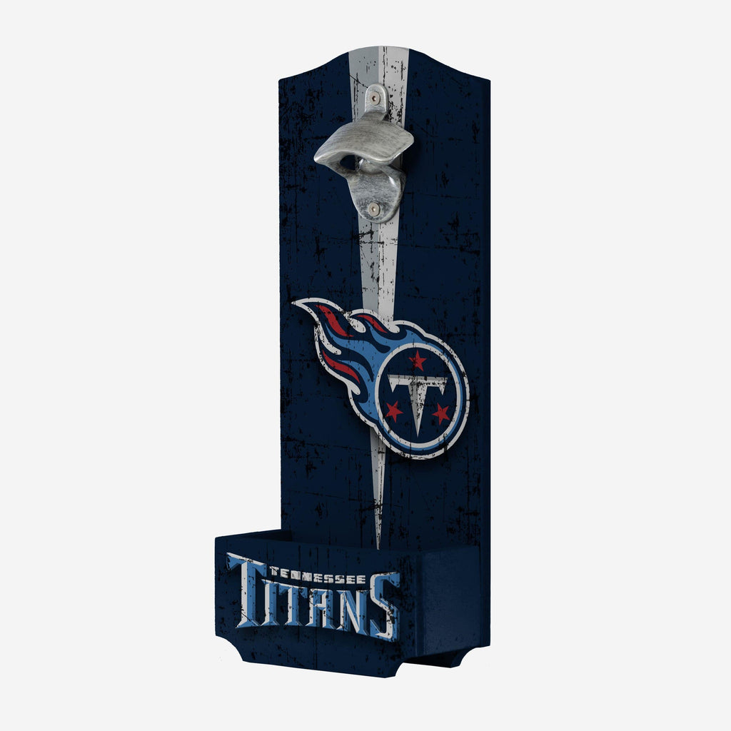 Tennessee Titans Wooden Bottle Cap Opener Sign FOCO - FOCO.com