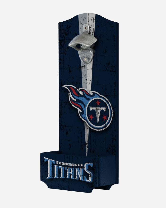 Tennessee Titans Wooden Bottle Cap Opener Sign FOCO - FOCO.com