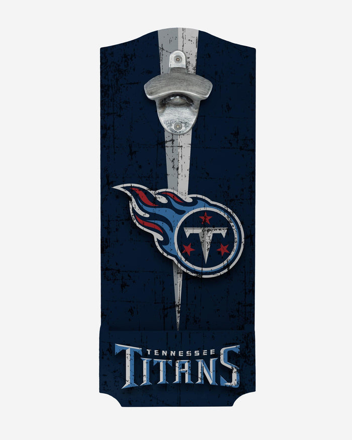 Tennessee Titans Wooden Bottle Cap Opener Sign FOCO - FOCO.com