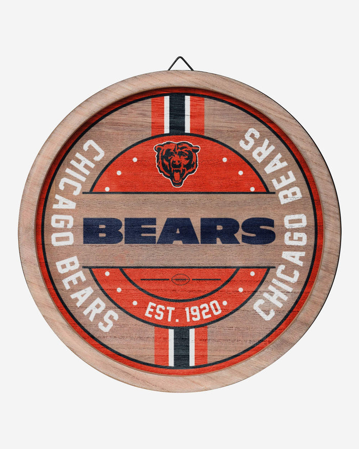 Chicago Bears Wooden Barrel Sign FOCO - FOCO.com