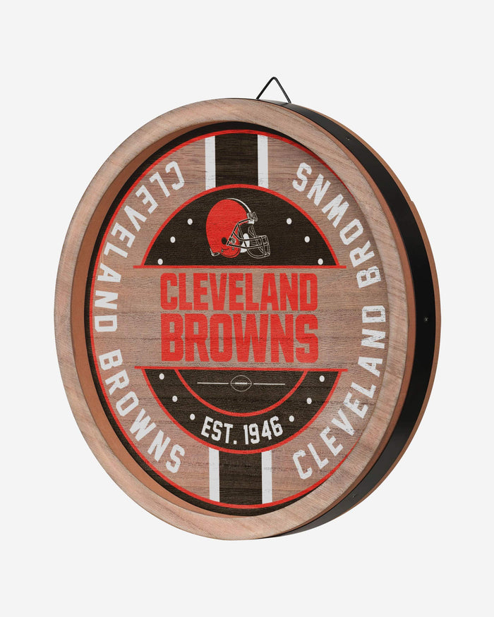 Cleveland Browns Wooden Barrel Sign FOCO - FOCO.com