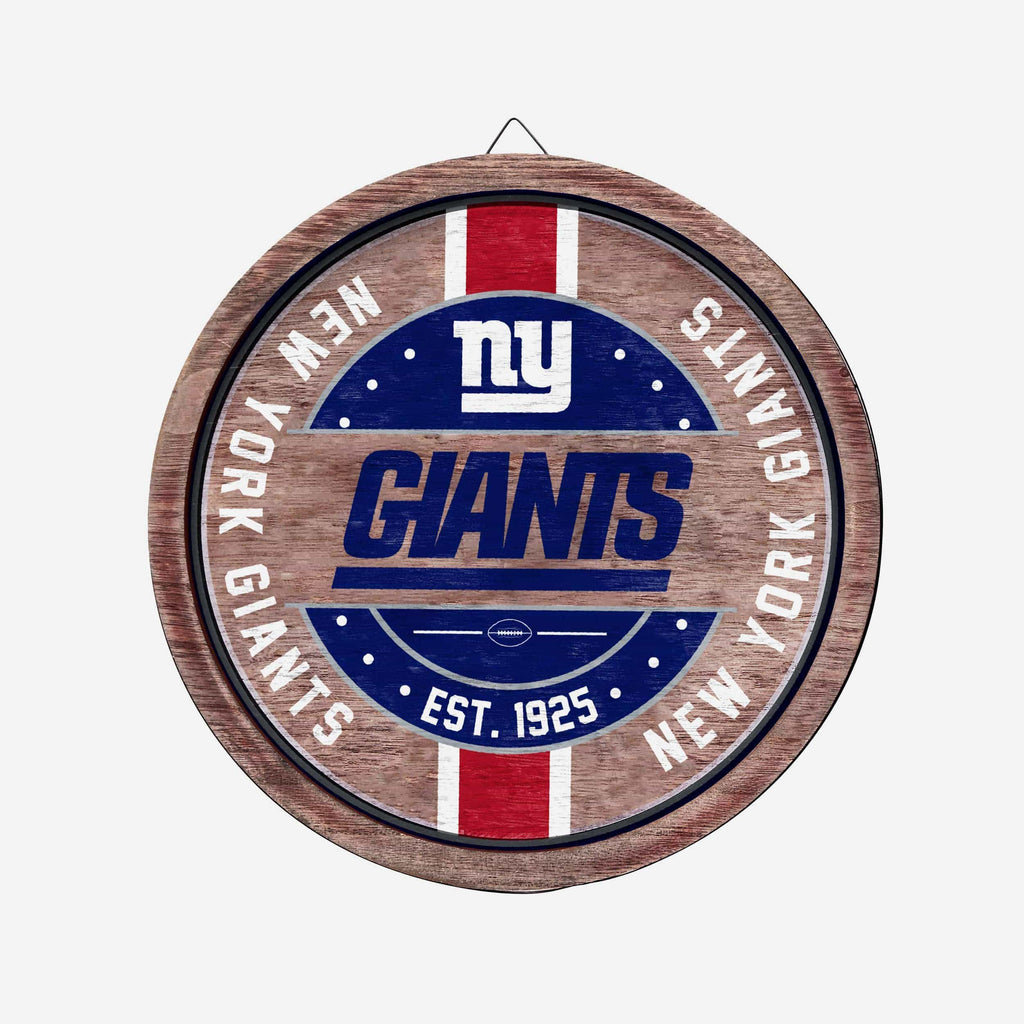 New York Giants Wooden Barrel Sign FOCO - FOCO.com