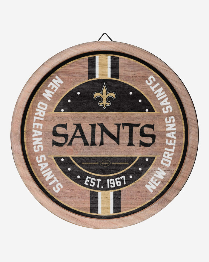 New Orleans Saints Wooden Barrel Sign FOCO - FOCO.com