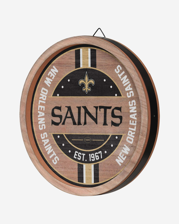 New Orleans Saints Wooden Barrel Sign FOCO - FOCO.com