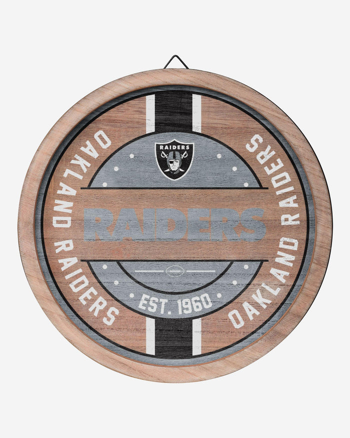 Las Vegas Raiders Wooden Barrel Sign FOCO - FOCO.com