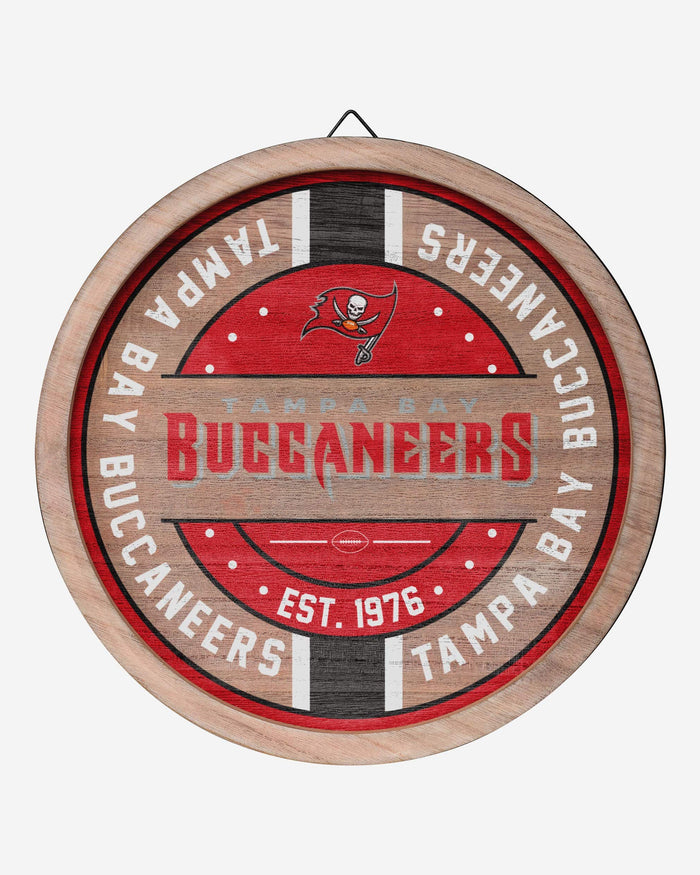 Tampa Bay Buccaneers Wooden Barrel Sign FOCO - FOCO.com