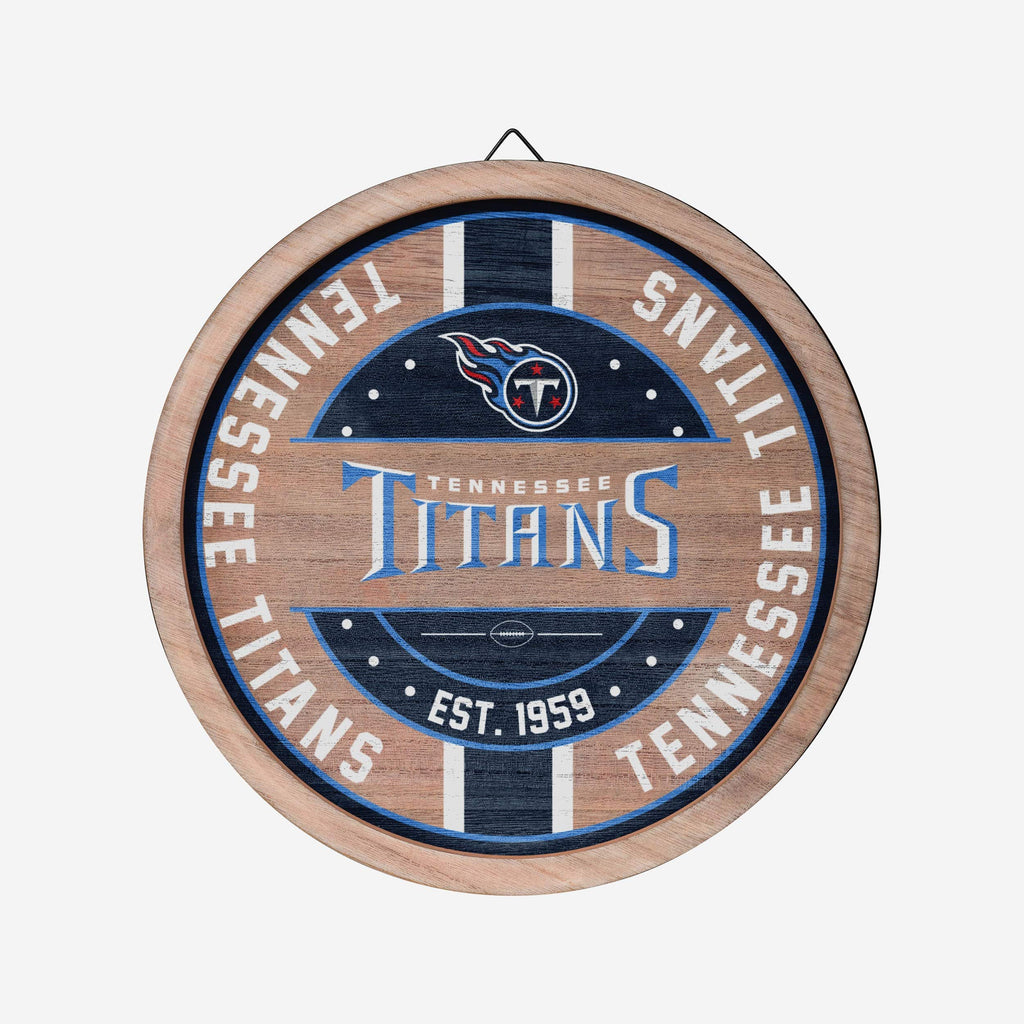 Tennessee Titans Wooden Barrel Sign FOCO - FOCO.com