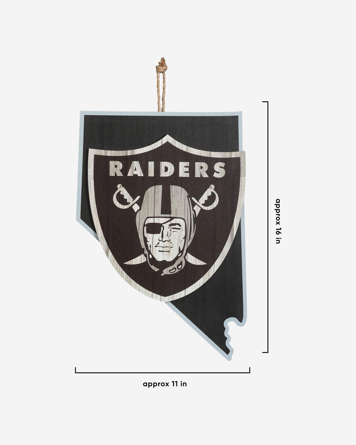 Las Vegas Raiders Wood State Sign FOCO - FOCO.com