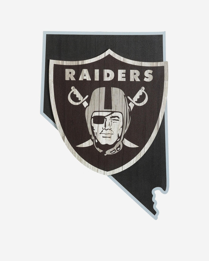 Las Vegas Raiders Wood State Sign FOCO - FOCO.com