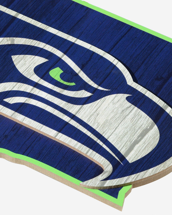 Seattle Seahawks Wood State Sign FOCO - FOCO.com
