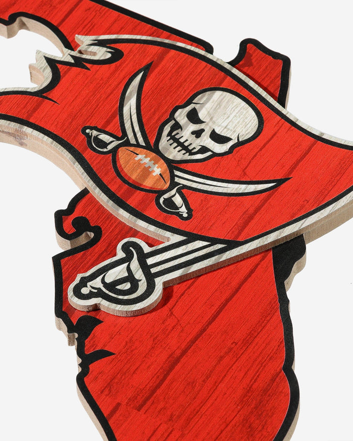 Tampa Bay Buccaneers Wood State Sign FOCO - FOCO.com