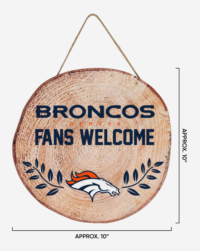 Denver Broncos Wood Stump Sign FOCO - FOCO.com