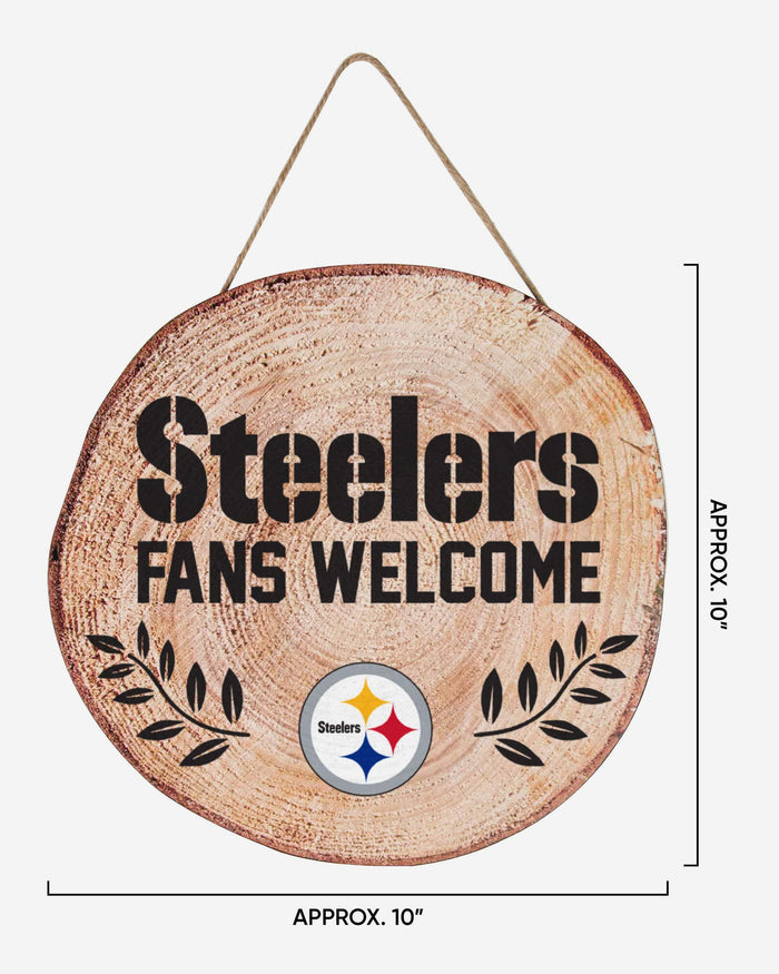 Pittsburgh Steelers Wood Stump Sign FOCO - FOCO.com