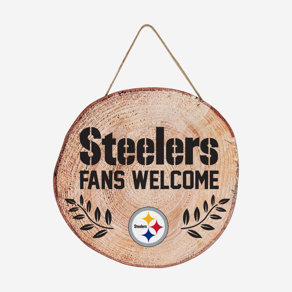 Pittsburgh Steelers Wood Stump Sign FOCO - FOCO.com