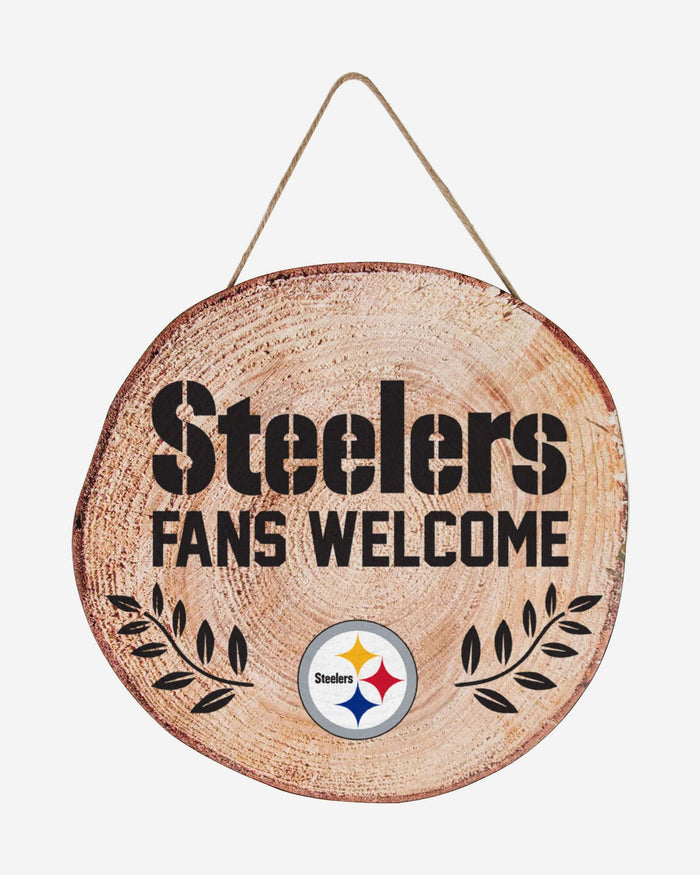 Pittsburgh Steelers Wood Stump Sign FOCO - FOCO.com