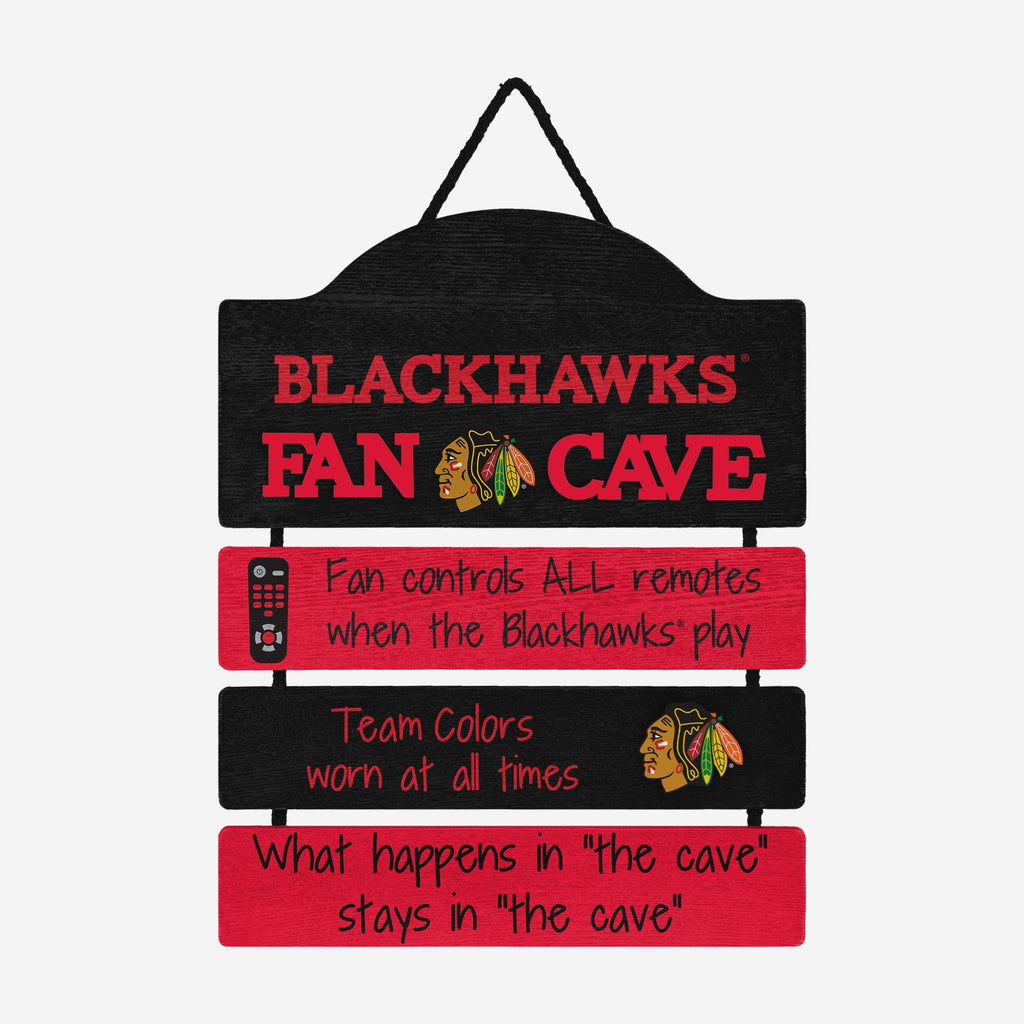 Chicago Blackhawks Mancave Sign FOCO - FOCO.com